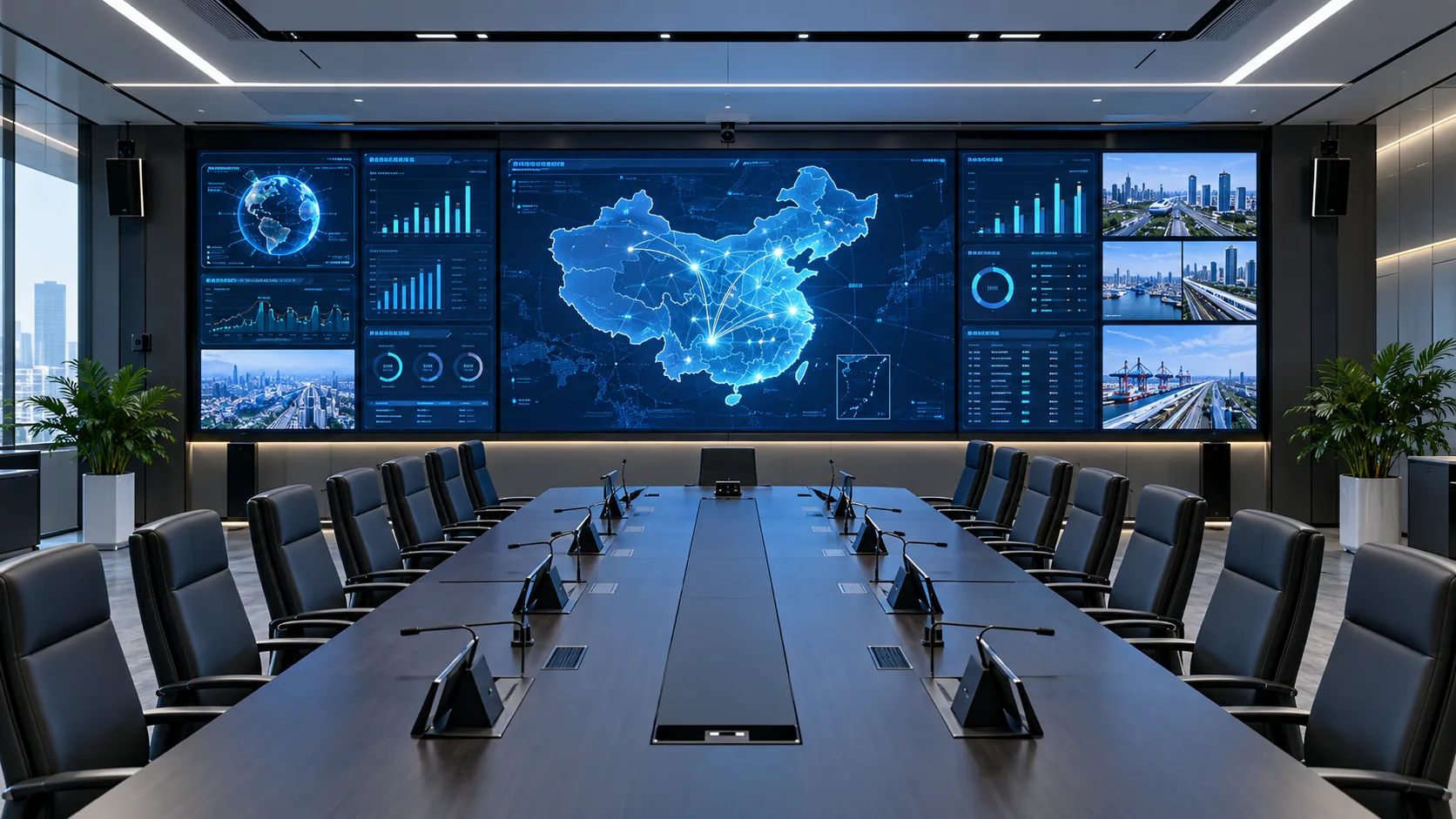 商用大屏显示系统效果图