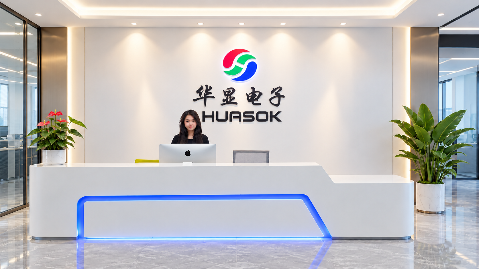 华显电子公司前台